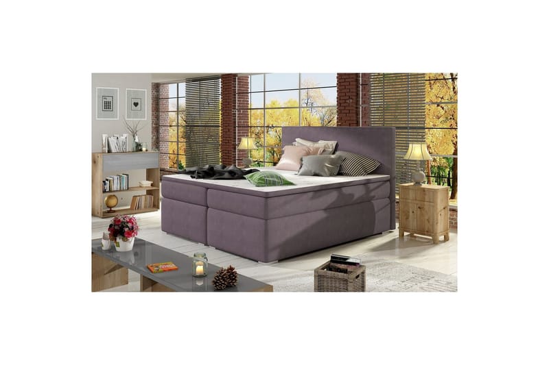 Kontinentalseng Eltap Divalo - Soro 65, Rosa, 160x200 cm - Møbler - Senger - Kontinentalsenger