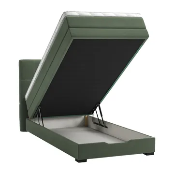 Kontinentalseng Holvik 90x200 cm - grønn - Møbler - Senger - Enkeltsenger