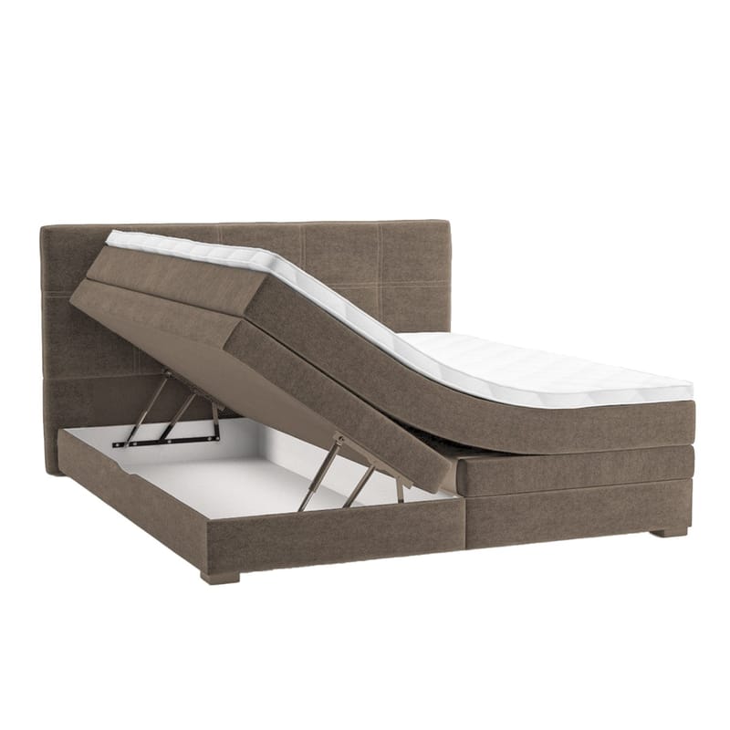 Kontinentalseng HOME4YOU Jeep 160x200 cm Beige - Beige - Møbler - Senger - Kontinentalsenger