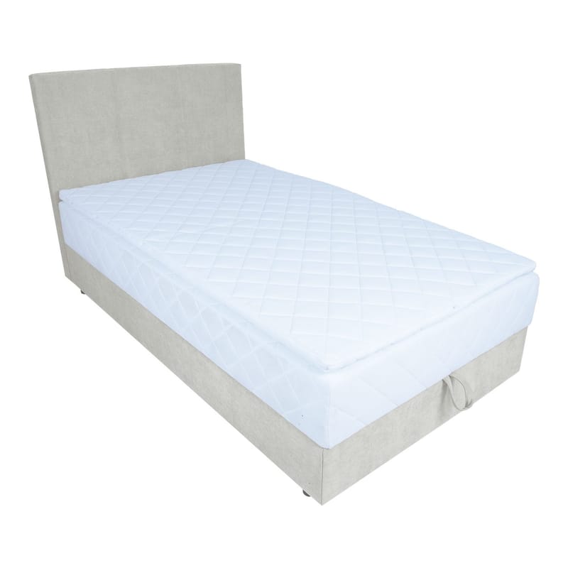 Kontinentalseng Kalen med madrass 120x200 cm - mørk beige - Møbler - Senger - Kontinentalsenger