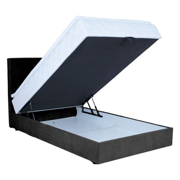 Kontinentalseng Kalen med madrass 120x200 cm - Mørkegrå - Møbler - Senger - Kontinentalsenger