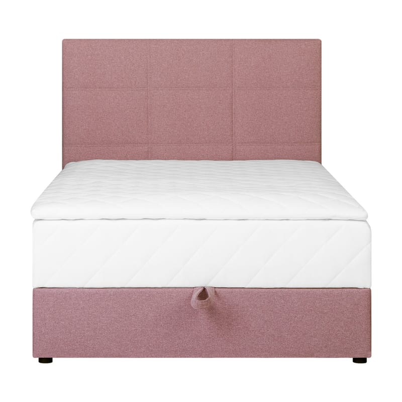 Kontinentalseng Kalen med madrass 120x200 cm - rosa - Møbler - Senger - Enkeltsenger