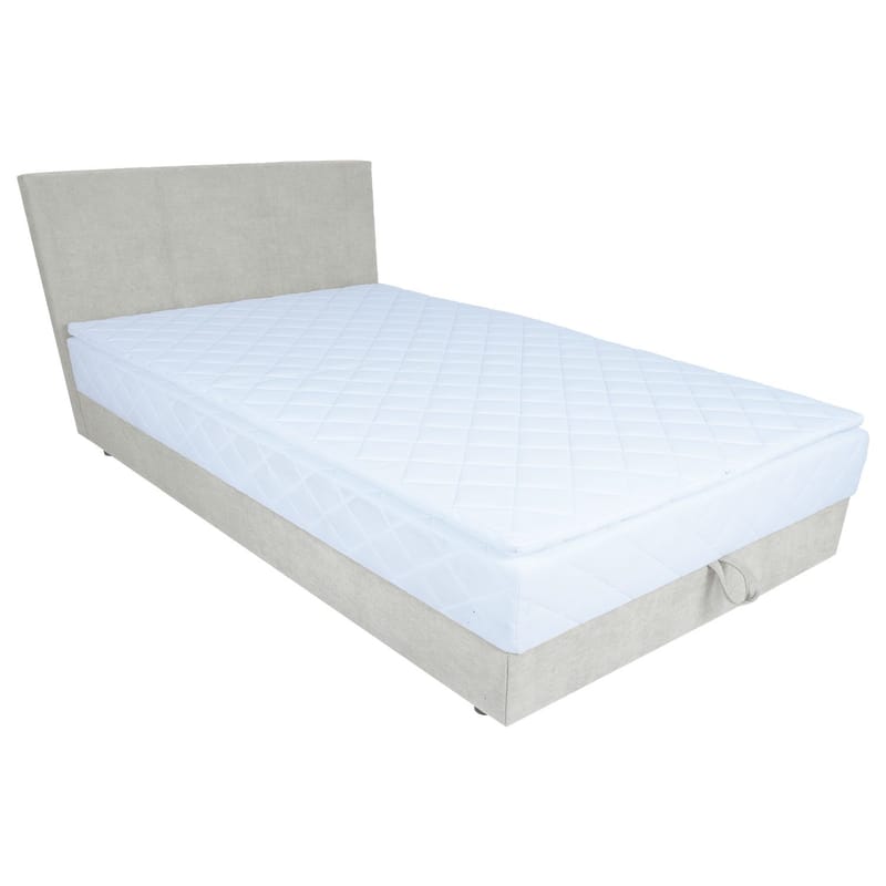 Kontinentalseng Kalen med madrass 140x200 cm - mørk beige - Møbler - Senger - Kontinentalsenger