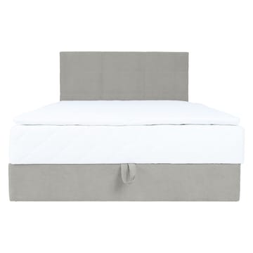 Kontinentalseng Kalen med madrass 140x200 cm - mørk beige - Møbler - Senger - Enkeltsenger