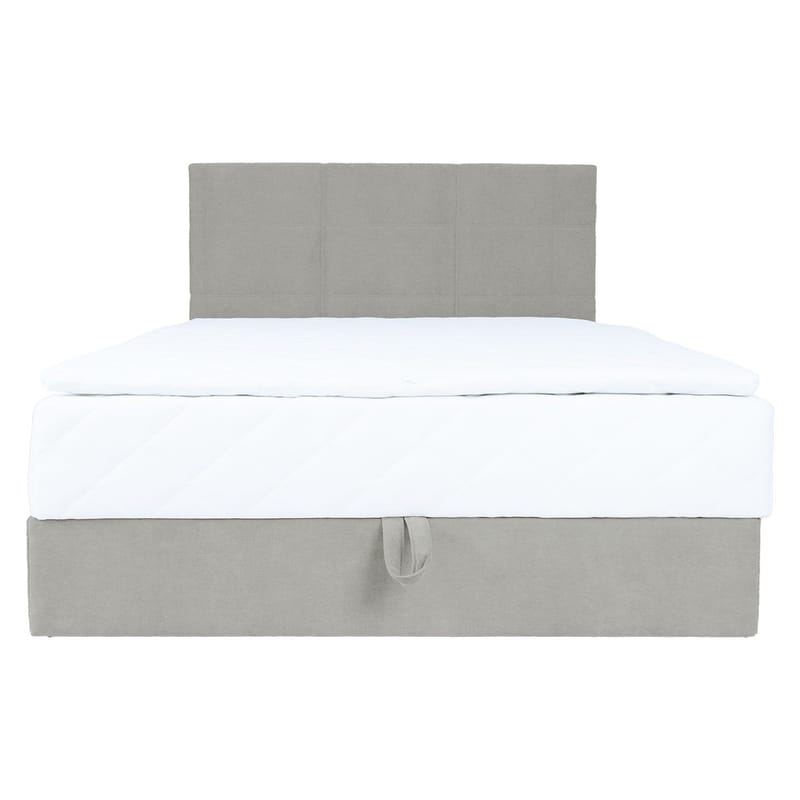 Kontinentalseng Kalen med madrass 140x200 cm - mørk beige - Møbler - Senger - Kontinentalsenger