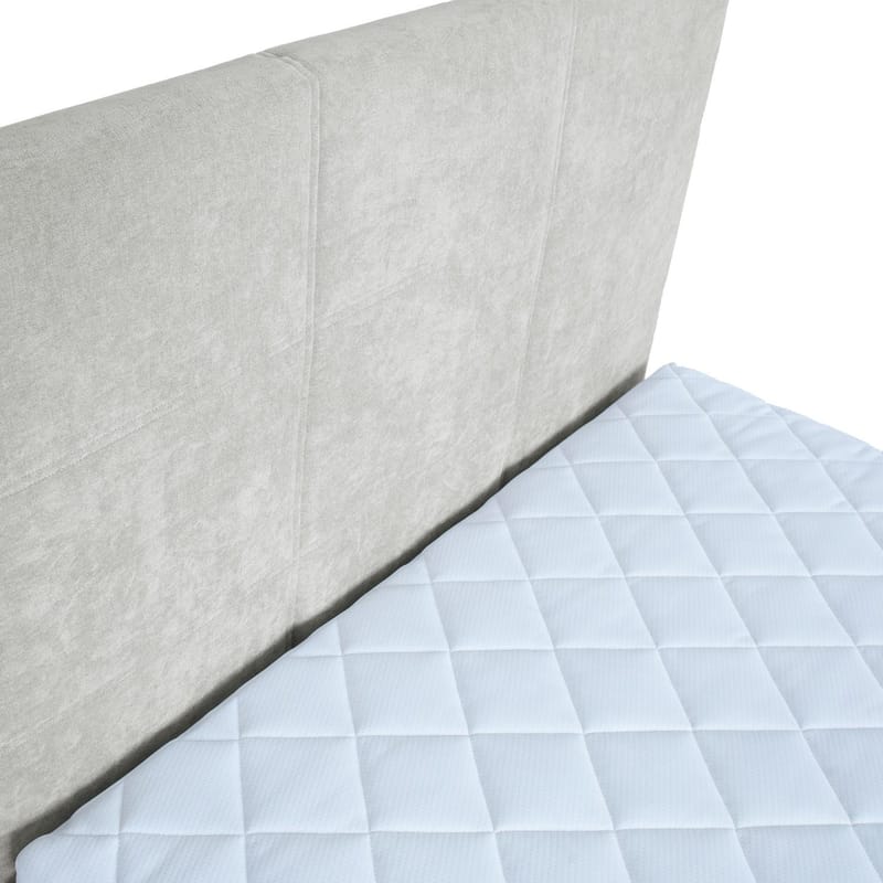 Kontinentalseng Kalen med madrass 140x200 cm - mørk beige - Møbler - Senger - Kontinentalsenger