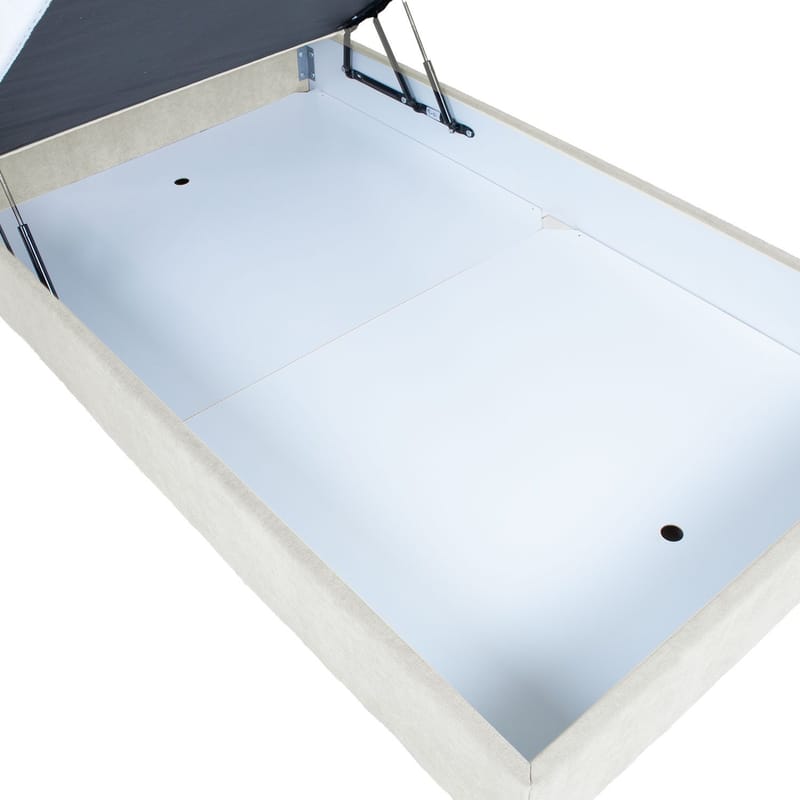 Kontinentalseng Kalen med madrass 140x200 cm - mørk beige - Møbler - Senger - Kontinentalsenger
