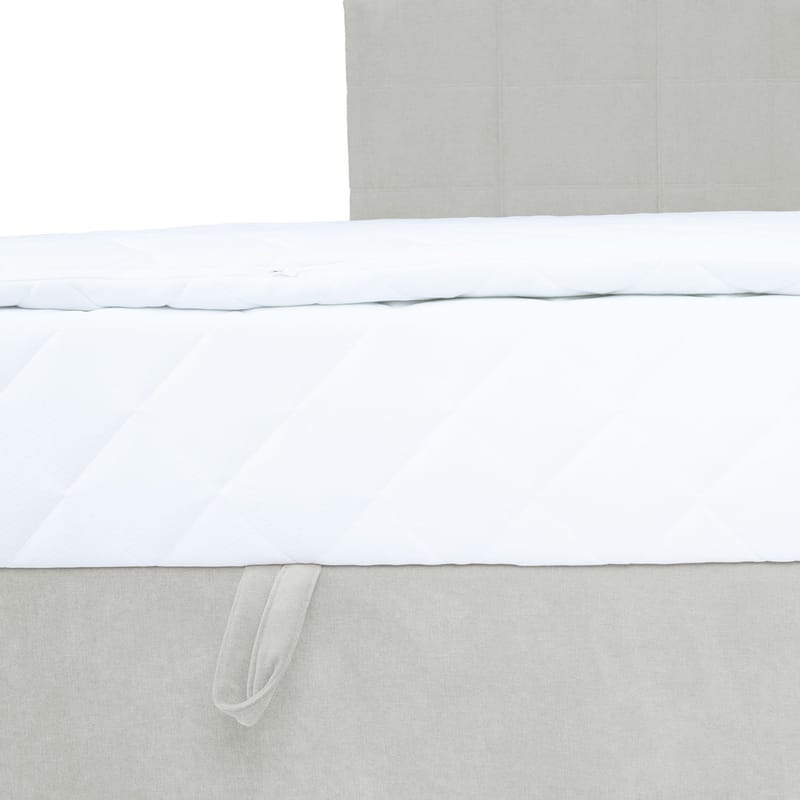 Kontinentalseng Kalen med madrass 140x200 cm - mørk beige - Møbler - Senger - Kontinentalsenger