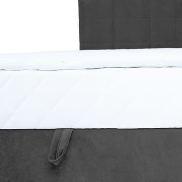 Kontinentalseng Kalen med madrass 140x200 cm - mørk grå - Møbler - Senger - Enkeltsenger