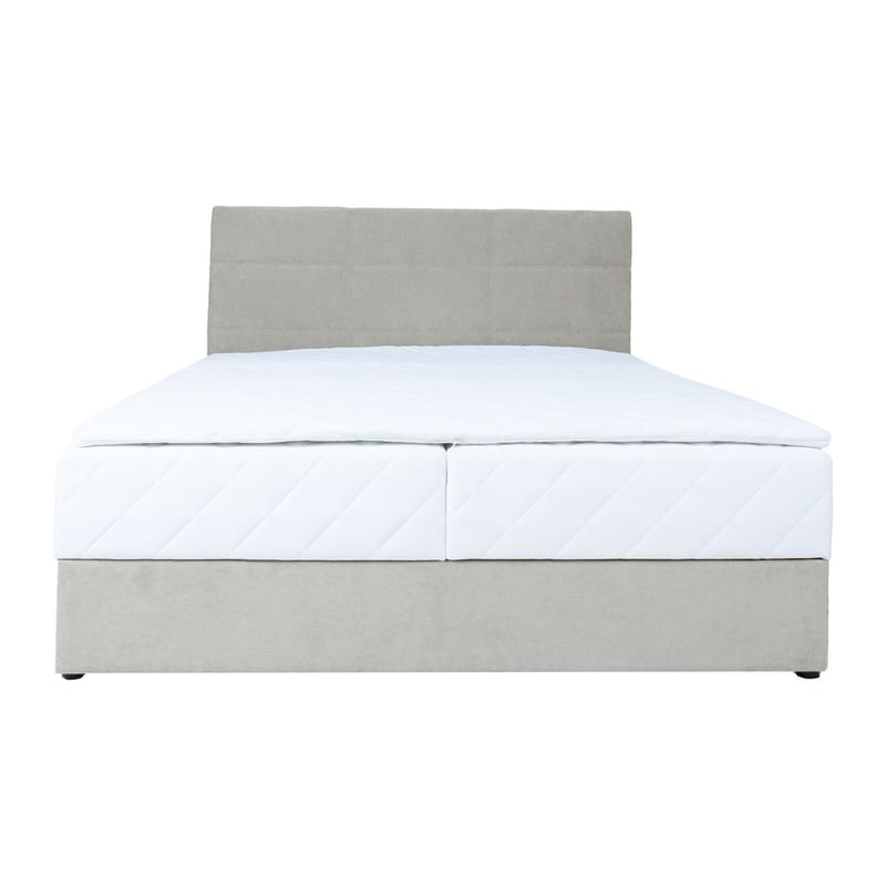 Kontinentalseng Kalen med madrass 160x200 cm - Mørk beige - Møbler - Senger - Kontinentalsenger