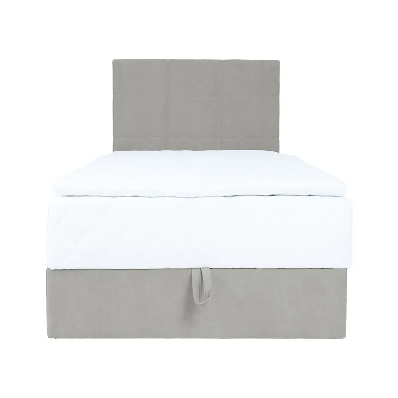 Kontinentalseng Kalen med madrass 90x200 cm - m ørk beige - Møbler - Senger - Kontinentalsenger