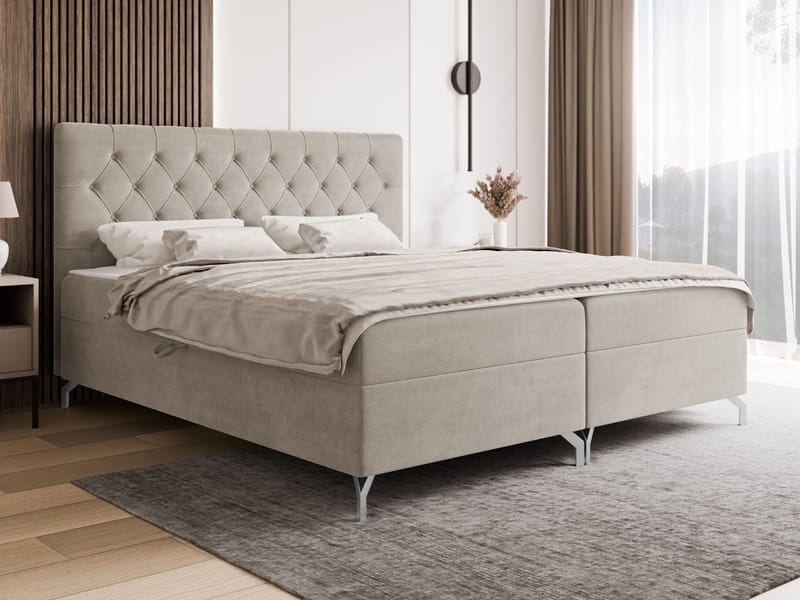 kontinentalseng Kontinentalseng GULIETTE + topper M Fresh 01 180x200 cm - Møbler - Senger - Kontinentalsenger