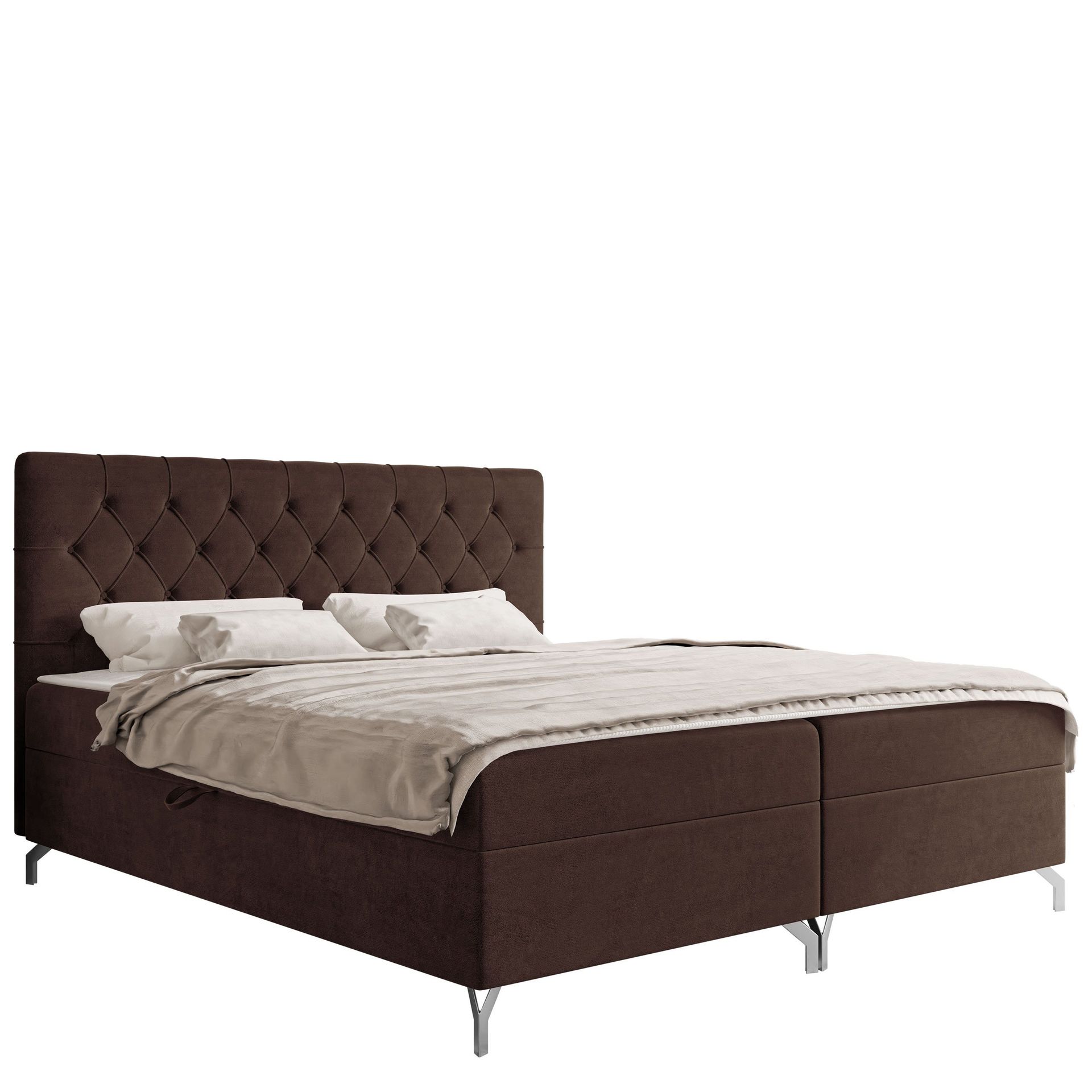 kontinentalseng Kontinentalseng GULIETTE + topper M Fresh 04 120x200 cm - Mørkebrun