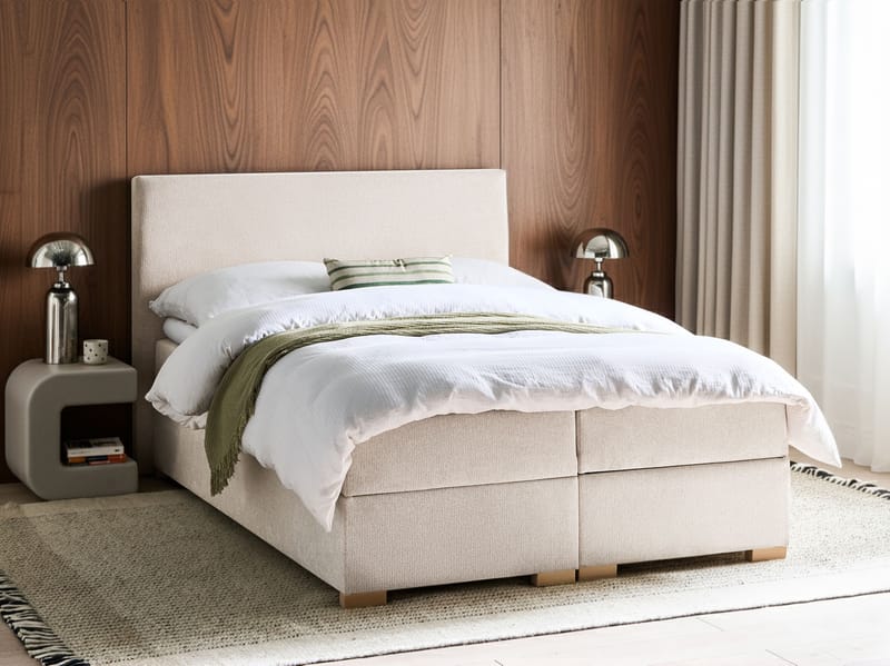 Kontinentalseng Major 140x200 cm - Lys beige - Møbler - Senger - Enkeltsenger