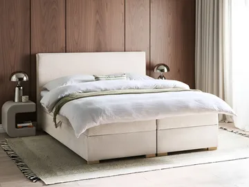 Kontinentalseng Major 160x200 cm - Lys beige - Møbler - Senger - Enkeltsenger