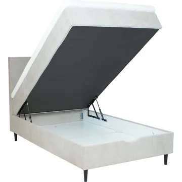 Kontinentalseng Odviks 90x200 cm - Mørk beige - Møbler - Senger - Enkeltsenger