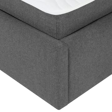 Kontinentalseng Olsvik 160x200 cm med madrass - Grå - Møbler - Senger - Kontinentalsenger