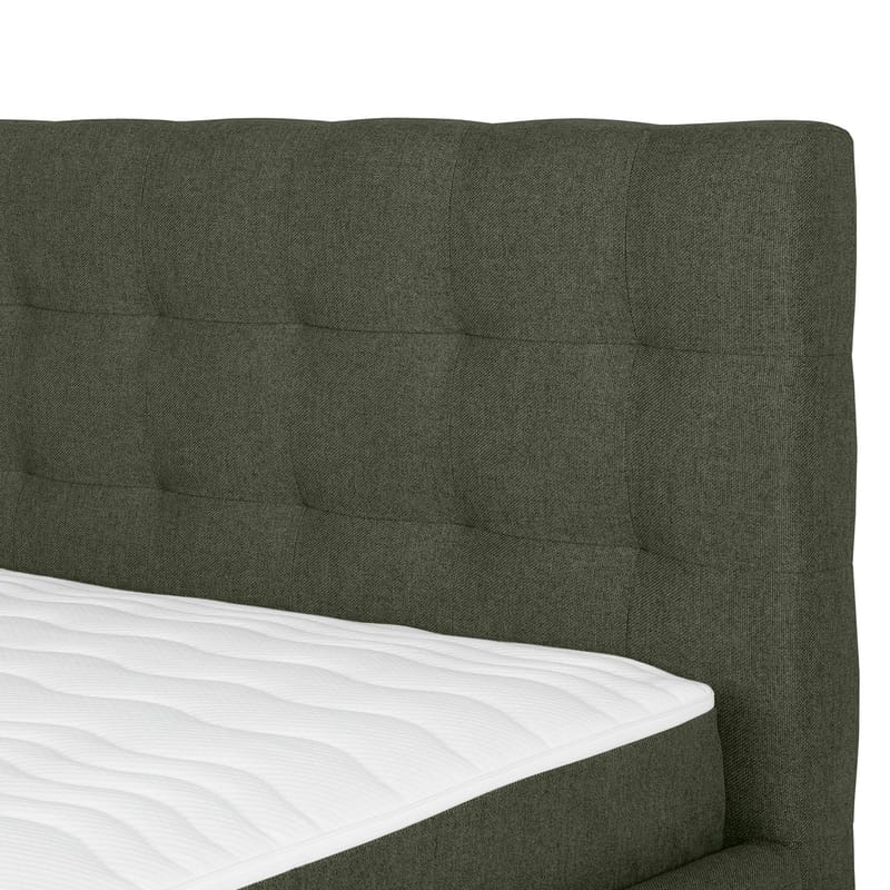 Kontinentalseng Olsvik 160x200 cm med madrass - grønn - Møbler - Senger - Kontinentalsenger