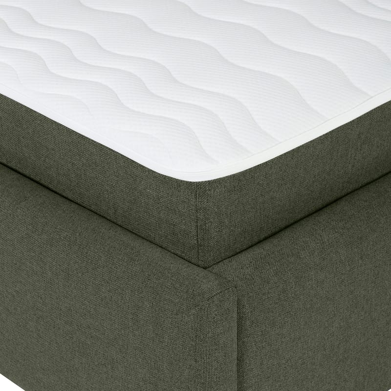 Kontinentalseng Olsvik 160x200 cm med madrass - grønn - Møbler - Senger - Kontinentalsenger