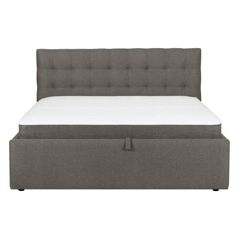 Kontinentalseng Olsvik 160x200 cm med madrass - Mørk beige - Møbler - Senger - Kontinentalsenger