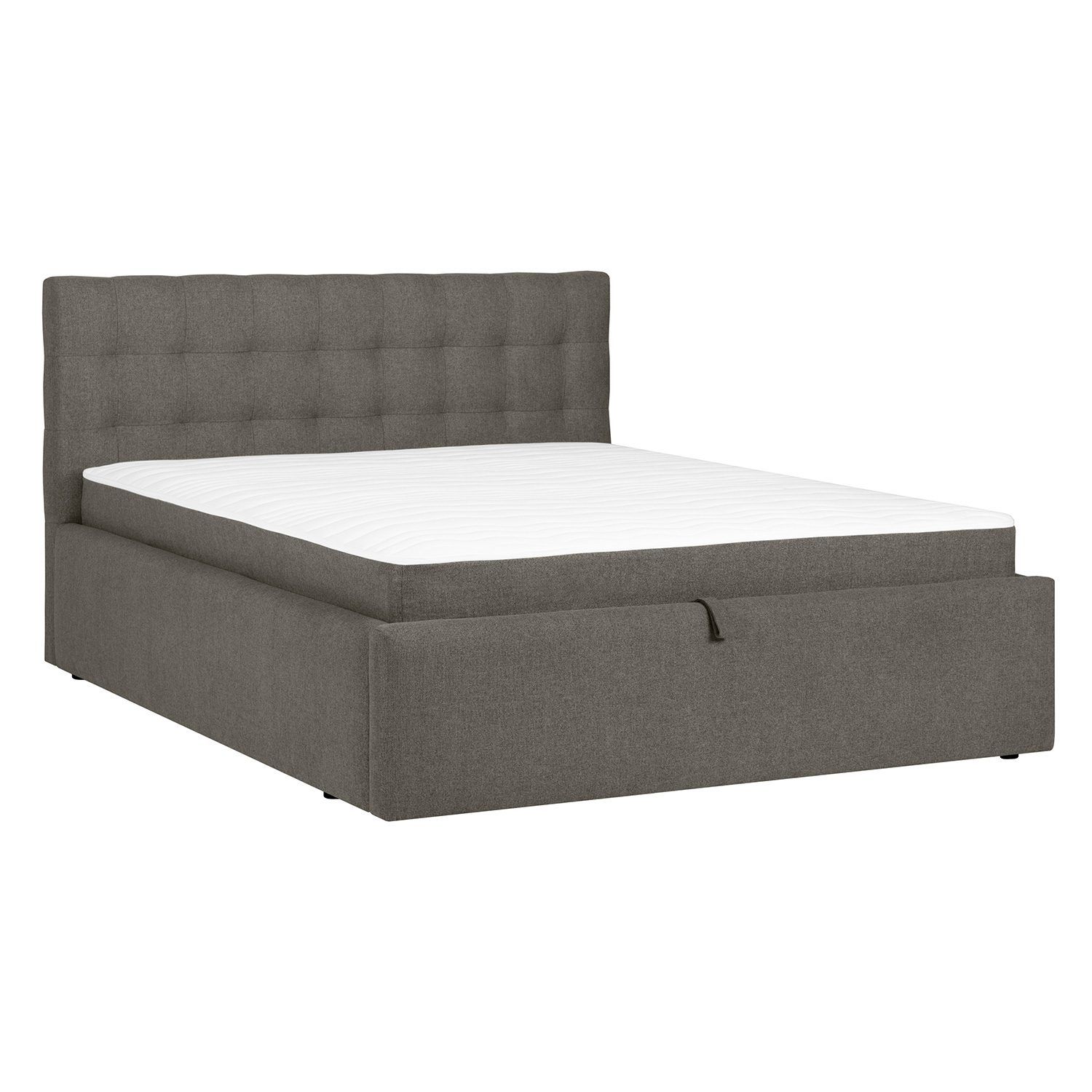 Kontinentalseng Olsvik 160x200 cm med madrass - Mørk beige