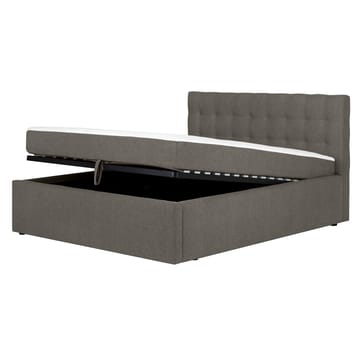 Kontinentalseng Olsvik 160x200 cm med madrass - Mørk beige - Møbler - Senger - Kontinentalsenger