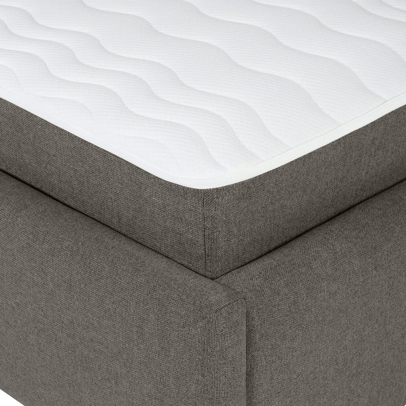 Kontinentalseng Olsvik 160x200 cm med madrass - Mørk beige - Møbler - Senger - Kontinentalsenger
