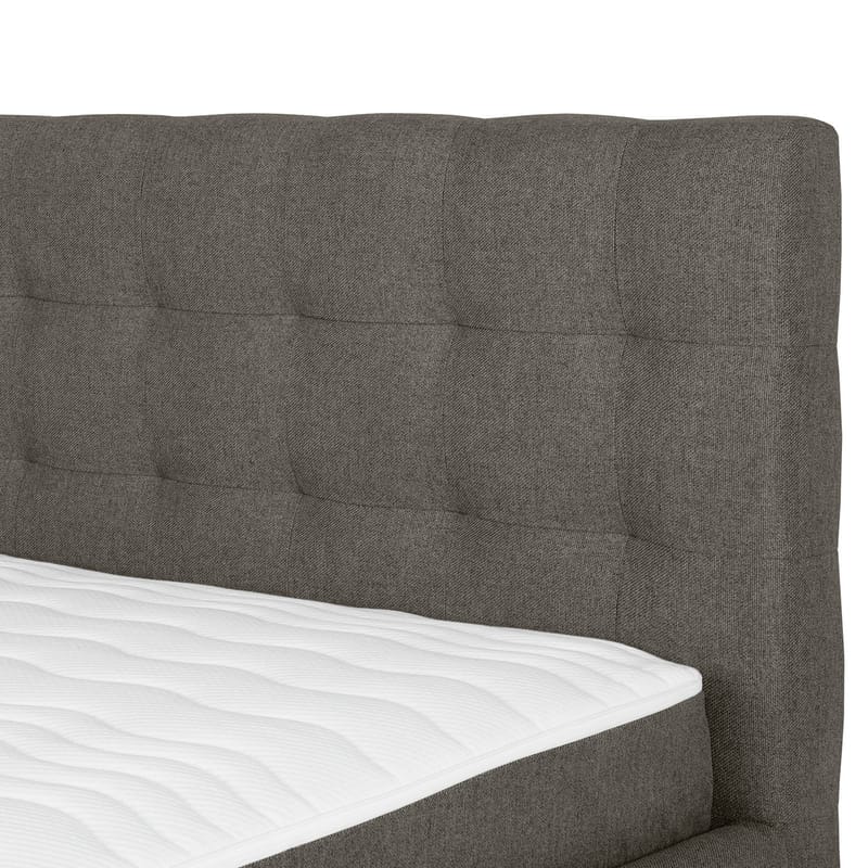 Kontinentalseng Olsvik 160x200 cm med madrass - Mørk beige - Møbler - Senger - Kontinentalsenger
