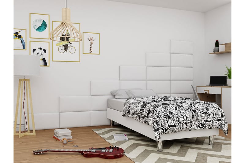 Adeliza kontinentalseng 90x200 cm - Hvit - Møbler - Senger - Kontinentalsenger