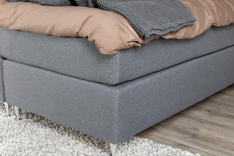Alstad Seng 180x200 cm - Grå - Møbler - Senger - Kontinentalsenger