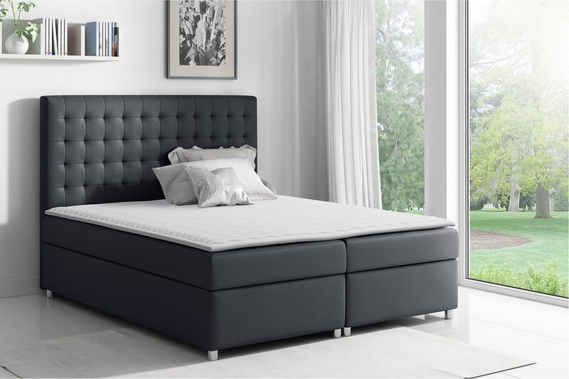 Asti Sengepakke 200x200 - Svart - Møbler - Senger - Kontinentalsenger