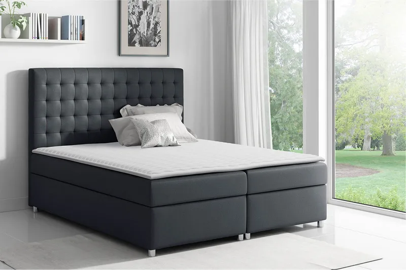 Asti Sengepakke 200x200 - Svart - Møbler - Senger - Kontinentalsenger