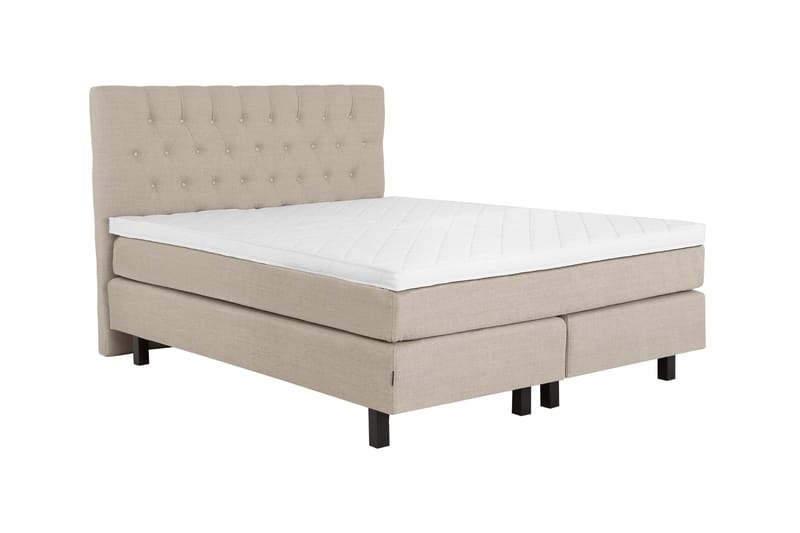 Bed Deluxe Komplett Sengepakke 180x200 Beige - Møbler - Senger - Komplett sengepakke