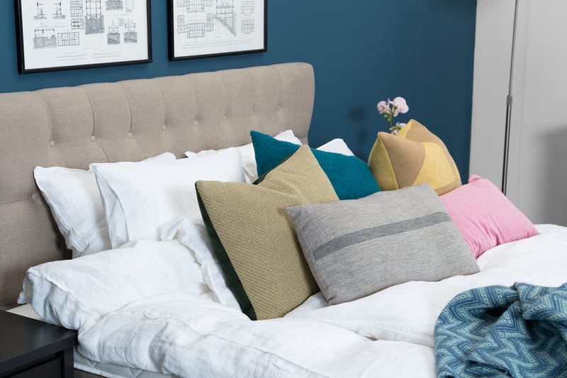 Bed Deluxe Komplett Sengepakke 180x200 Beige - Møbler - Senger - Komplett sengepakke