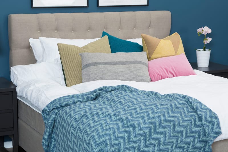 Bed Deluxe Komplett Sengepakke 180x200 Beige - Møbler - Senger - Kontinentalsenger