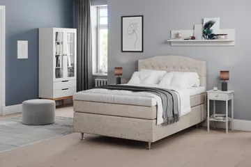 Belda Kontinentalseng 140x200 Medium - Beige - Møbler - Senger - Kontinentalsenger