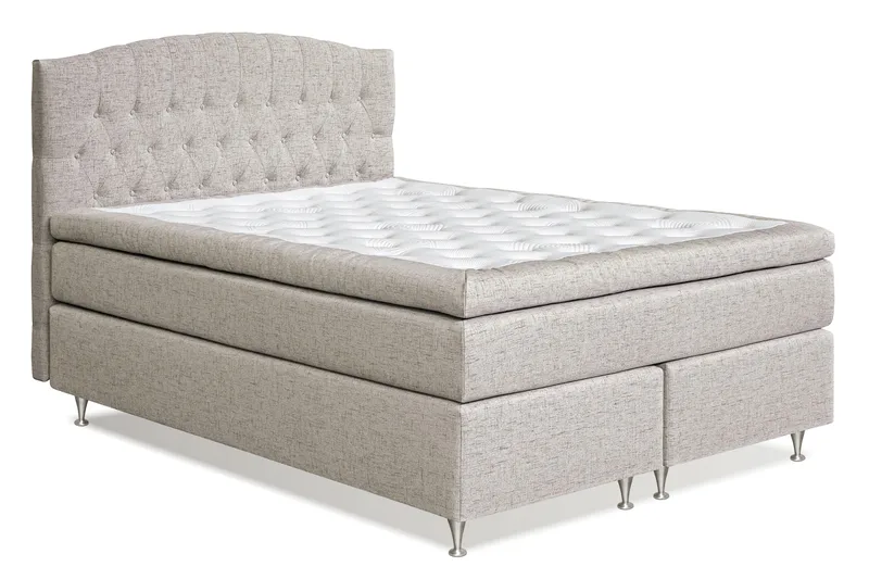 Belda Kontinentalseng 160x200 Fast - Beige - Møbler - Senger - Kontinentalsenger