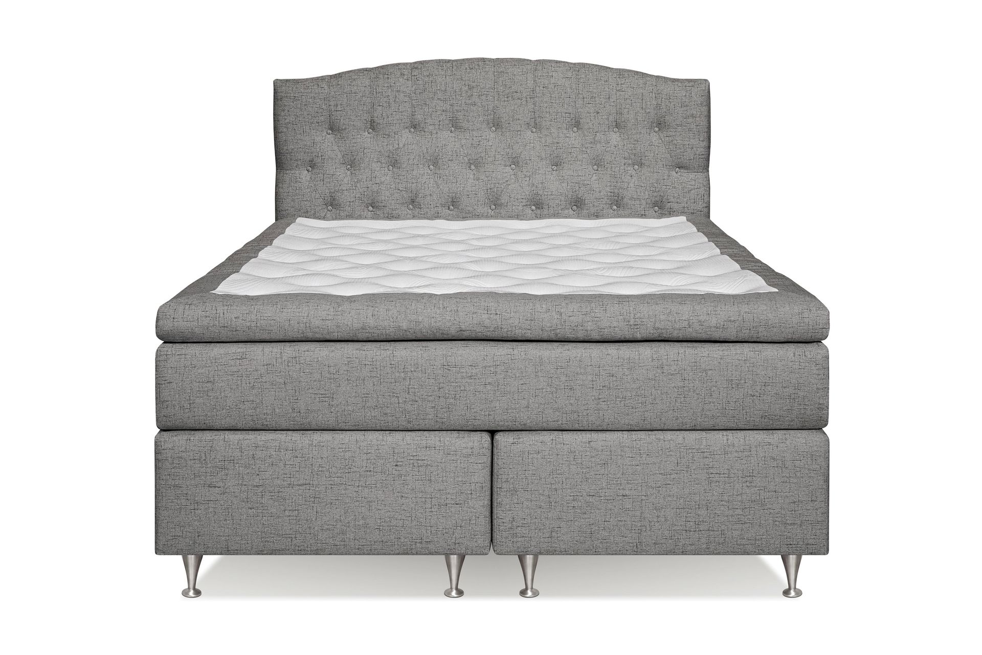 Belda Kontinentalseng 160x200 Fast/Medium - Grå - Møbler - Senger - Kontinentalsenger