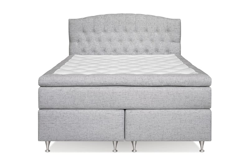 Belda Kontinentalseng 160x200 Fast/Medium - Lysegrå - Møbler - Senger - Kontinentalsenger