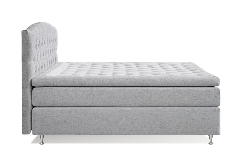 Belda Kontinentalseng 160x200 Fast/Medium - Lysegrå - Møbler - Senger - Kontinentalsenger