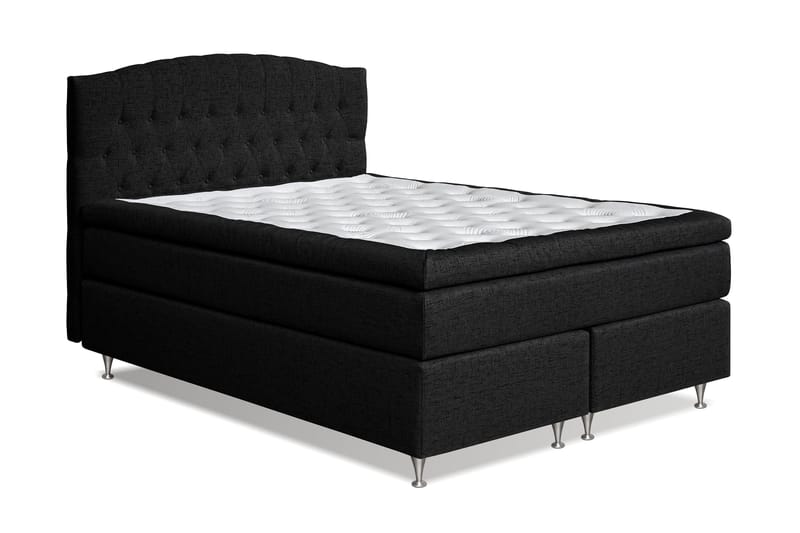 Belda Kontinentalseng 160x200 Fast/Medium - Svart - Møbler - Senger - Kontinentalsenger