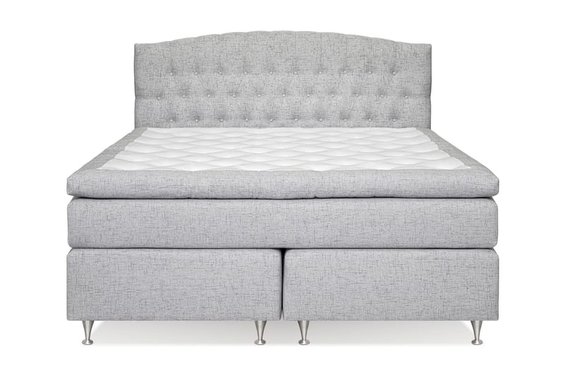 Belda Kontinentalseng 180x200 Fast/Medium - Lysegrå - Møbler - Senger - Kontinentalsenger