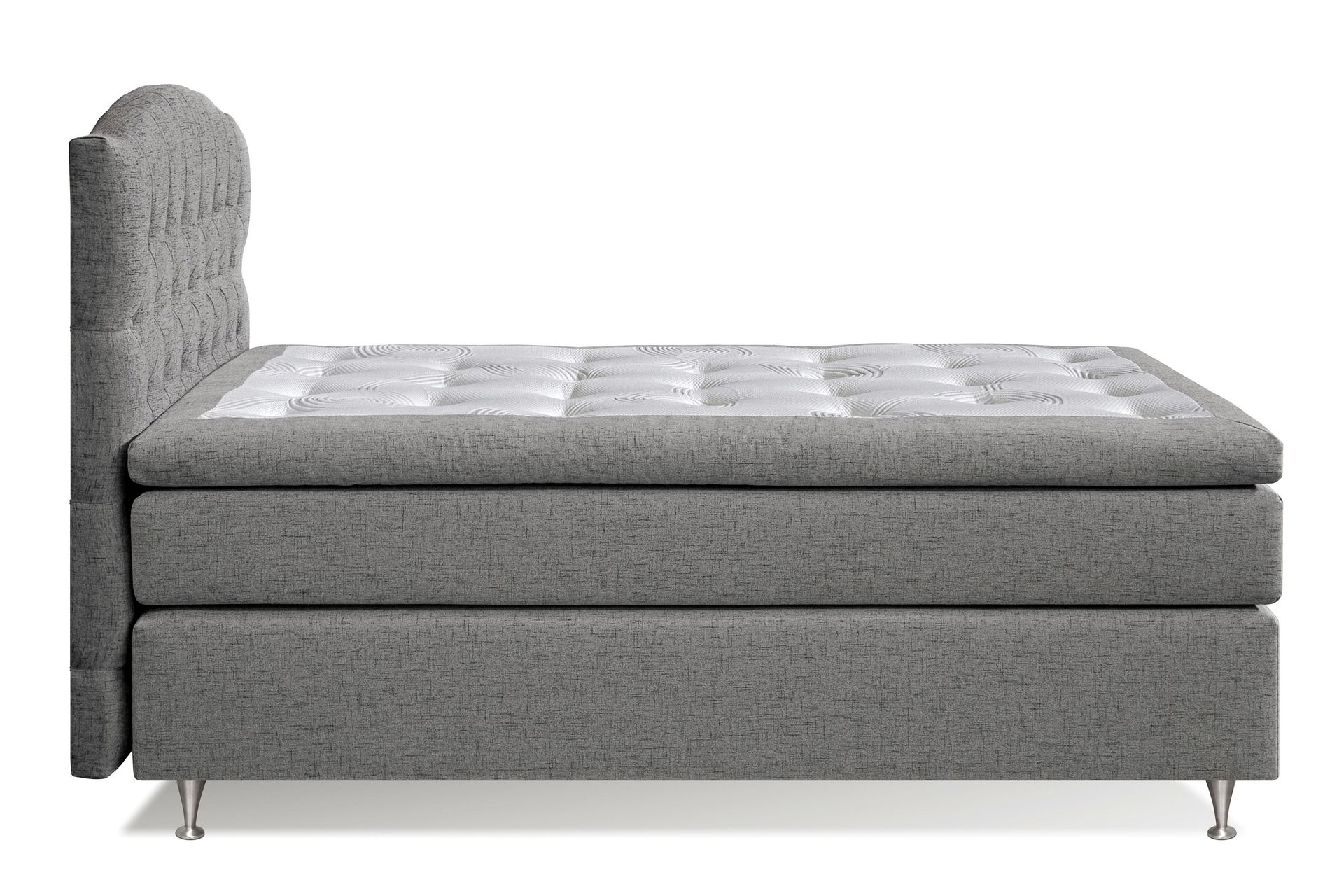 Belda Sengepakke 120x200 Medium - Grå - Møbler - Senger - Komplett sengepakke