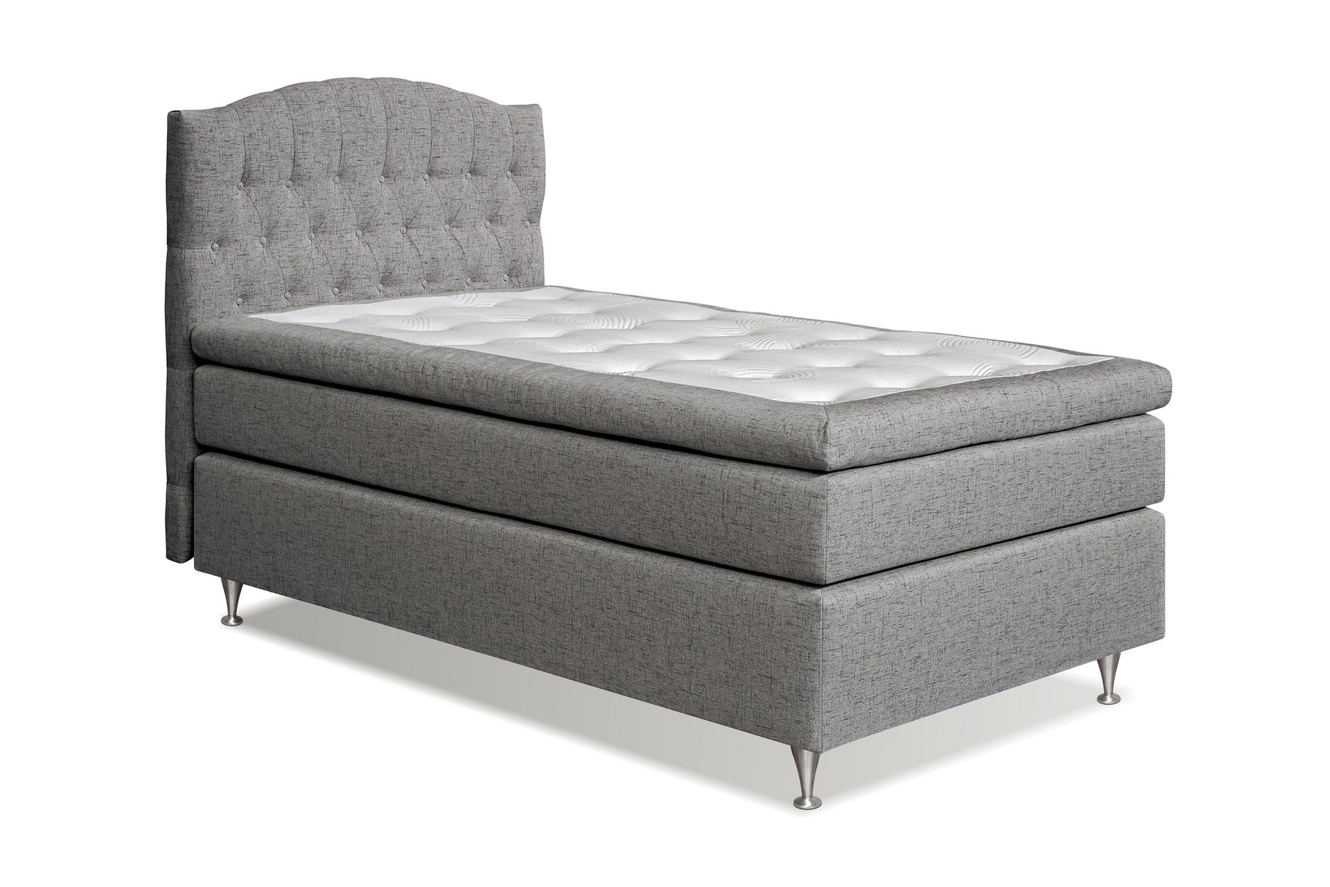Belda Sengepakke 120x200 Medium - Grå - Møbler - Senger - Komplett sengepakke