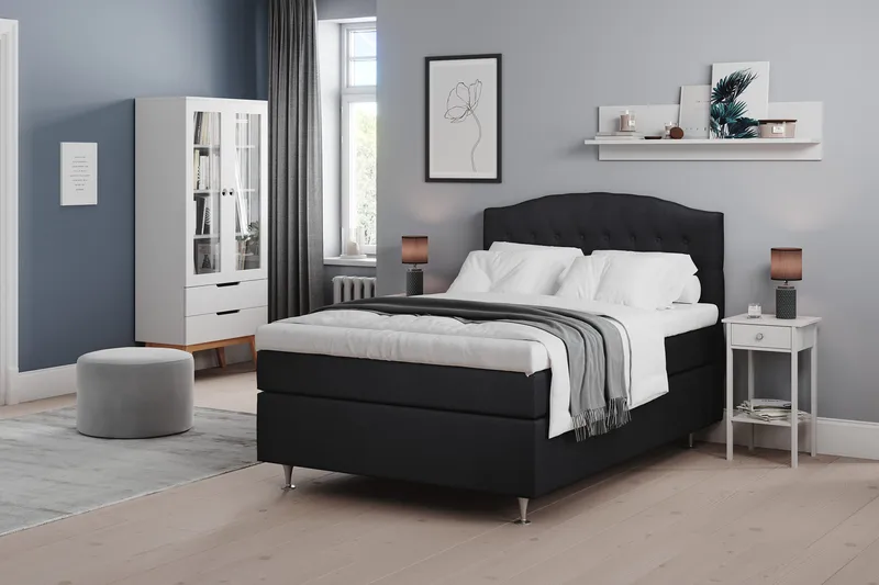 Belda Sengepakke 120x200 Medium - Svart - Møbler - Senger - Kontinentalsenger