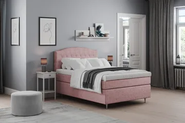 Belda Sengepakke 140x200 Fast - Rosa - Møbler - Senger - Kontinentalsenger