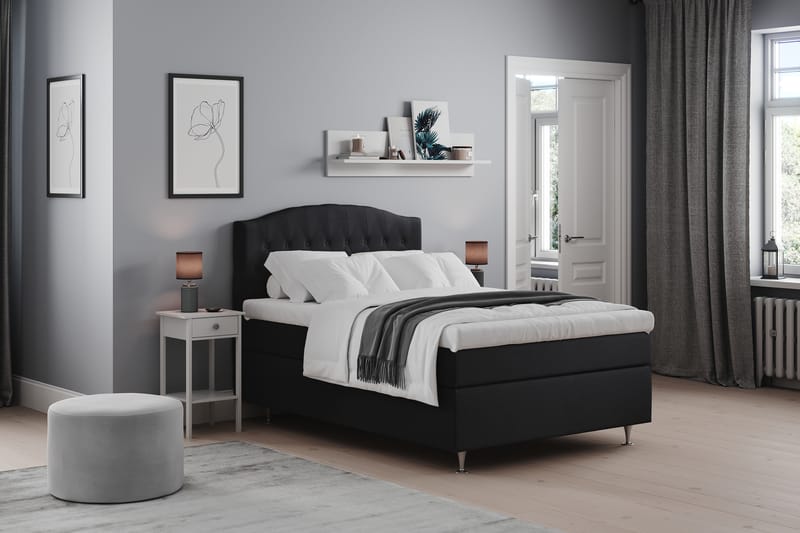 Belda Sengepakke 140x200 Fast - Svart - Møbler - Senger - Komplett sengepakke
