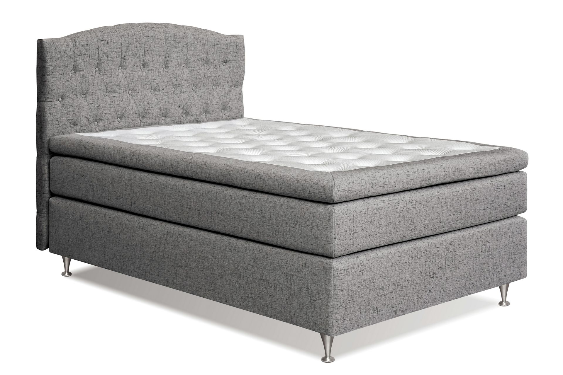 Belda Sengepakke 140x200 Medium - Grå - Møbler - Senger - Komplett sengepakke