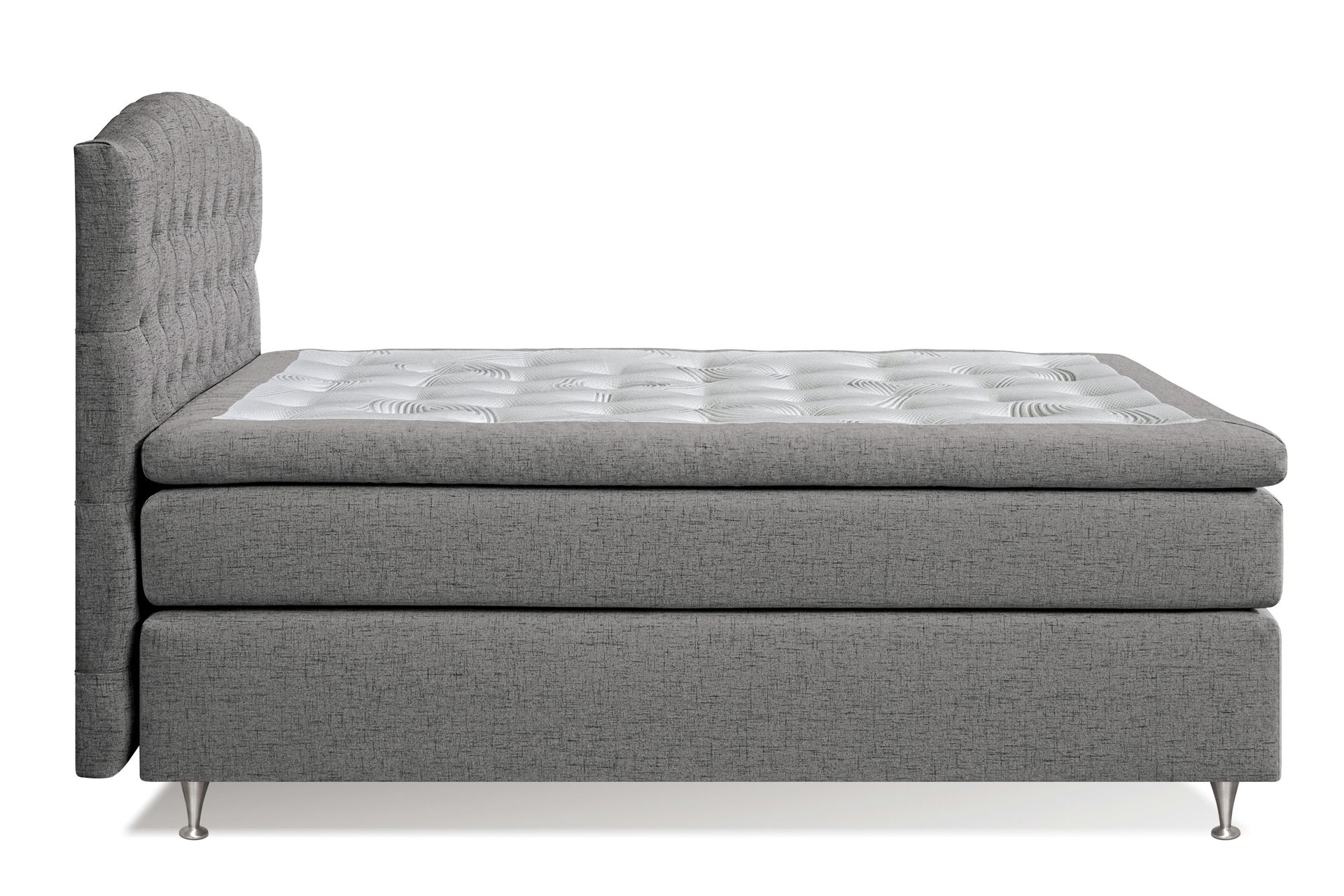 Belda Sengepakke 140x200 Medium - Grå - Møbler - Senger - Komplett sengepakke