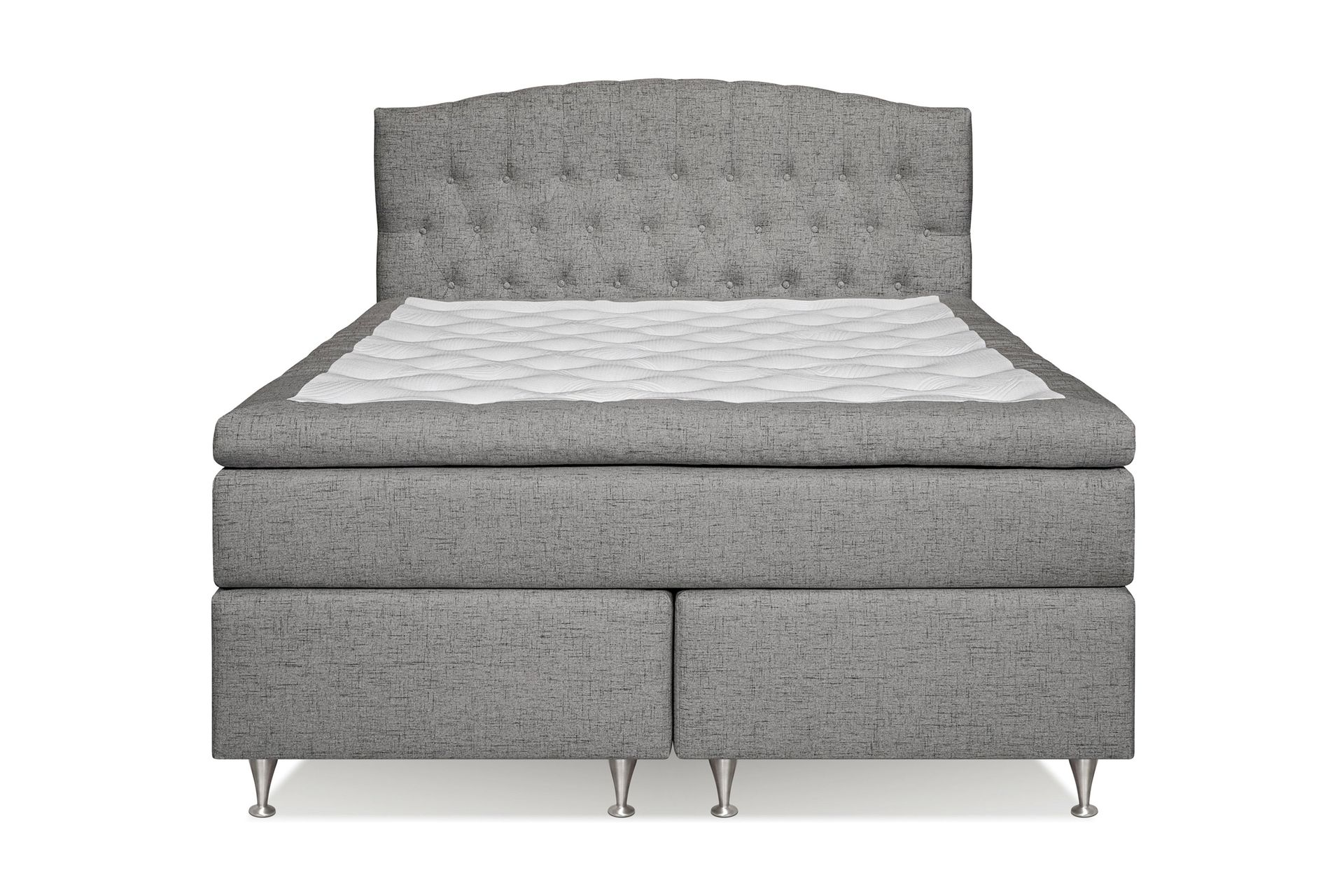 Belda Sengepakke 160x200 Fast - Grå - Møbler - Senger - Komplett sengepakke